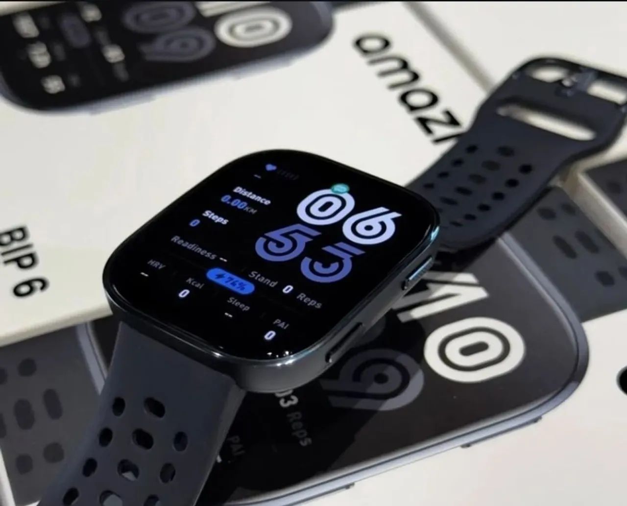 Amazfit Bip 6 Global Azul Escuro Lacrado  - Foto 6