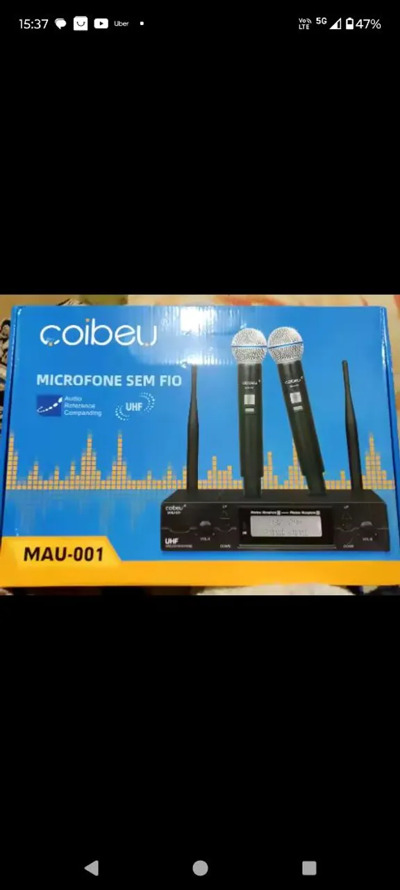 Microfone sem fio profissional Coibeu MAU-001
