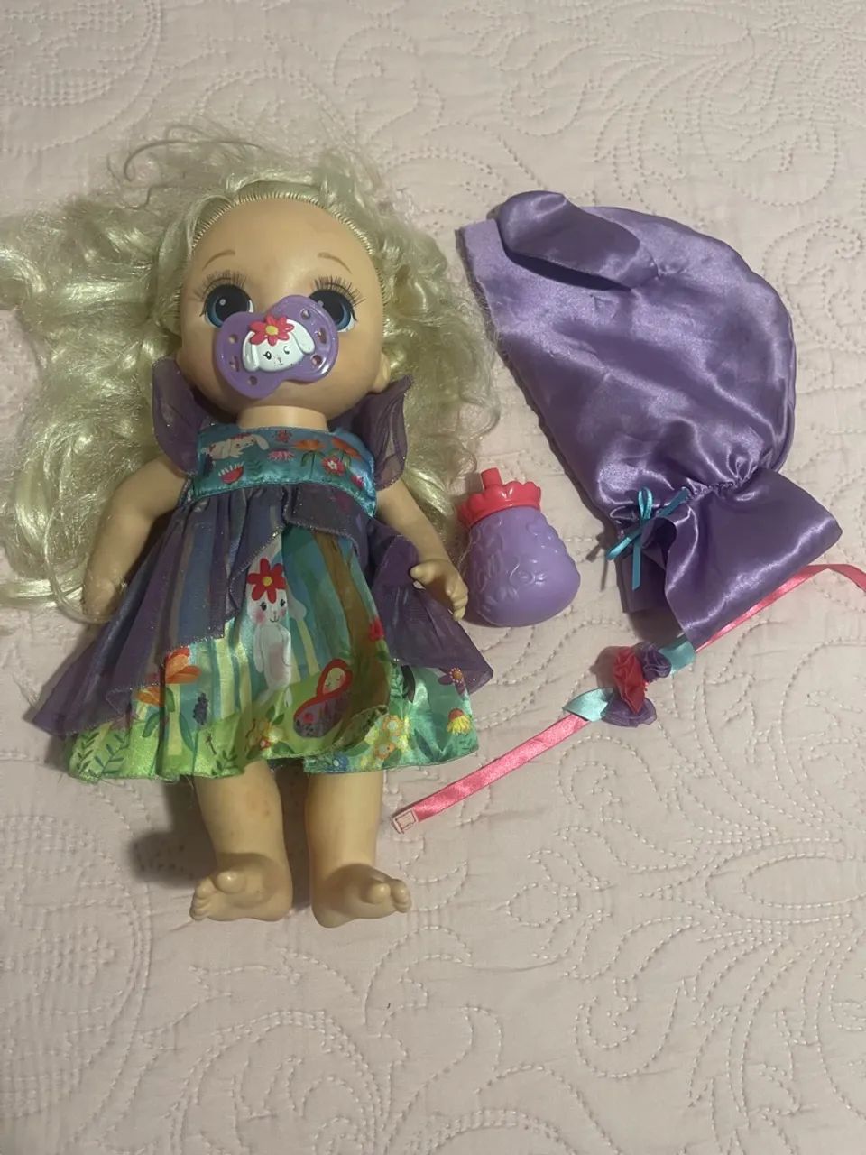 Bebê Vivo Era Uma Vez Um Bebê: Floresta Emma com Loira Cabelo Reto - Foto 2