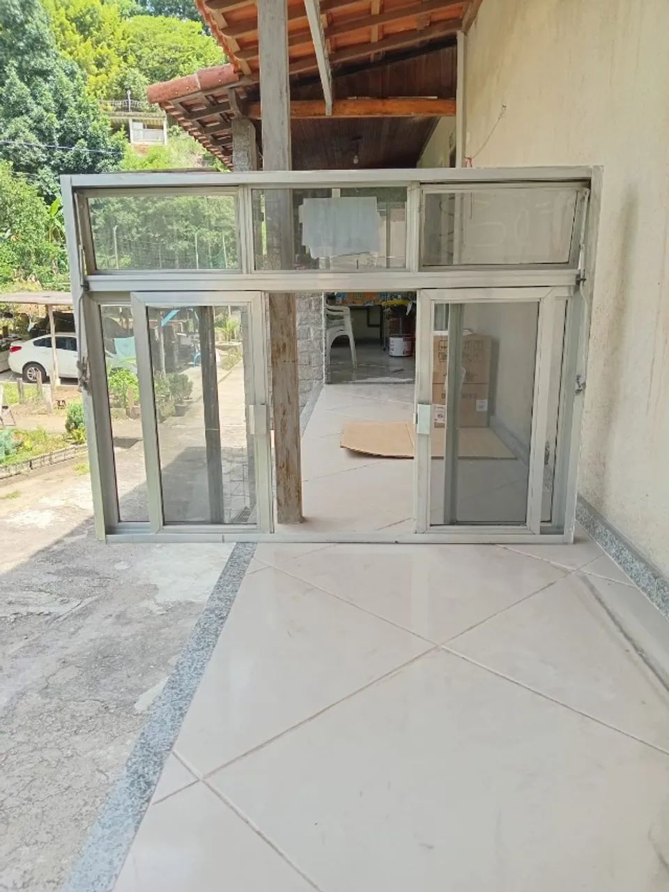 Janela de Alumínio - Vidro Fume - 1,15 x 1,50 m 