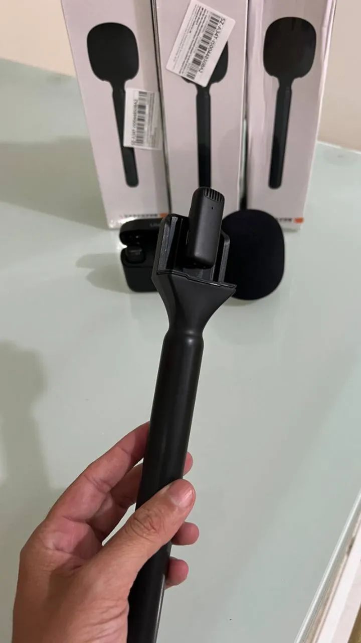 Bastão microfone de lapela - Transforme seu lapela em mic de mão - Foto 3