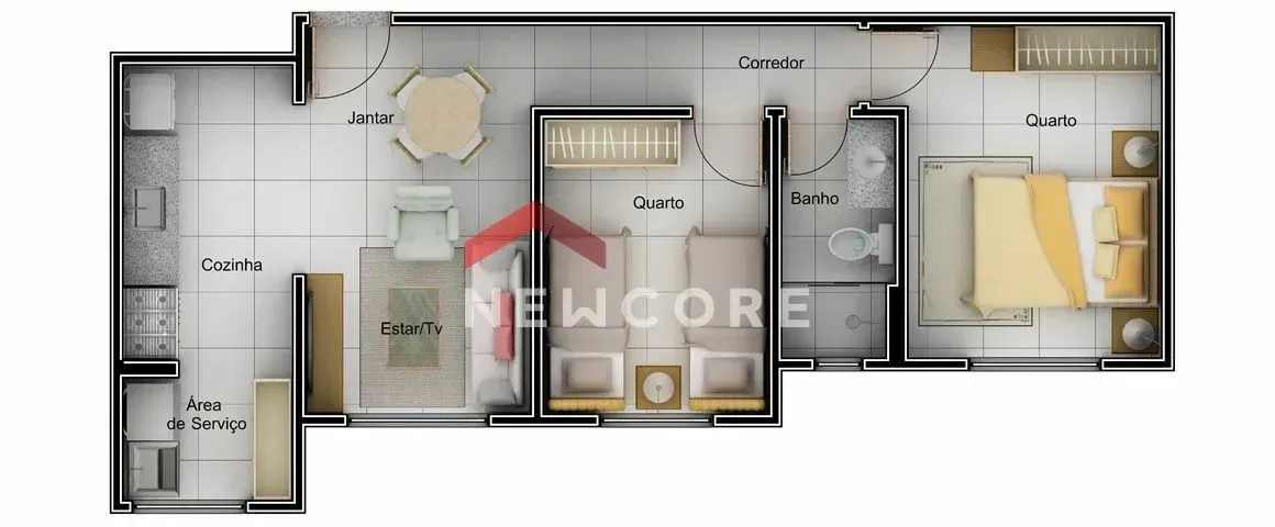 Apartamento em Rua Alfredo Vieira - Jardim Europa - Uberlândia/MG