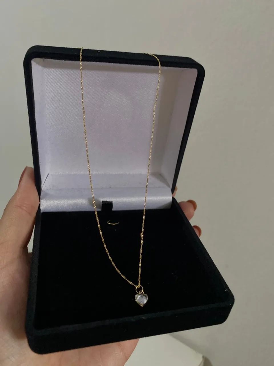 Colar em ouro 18k com pingente de brilhante - Foto 4