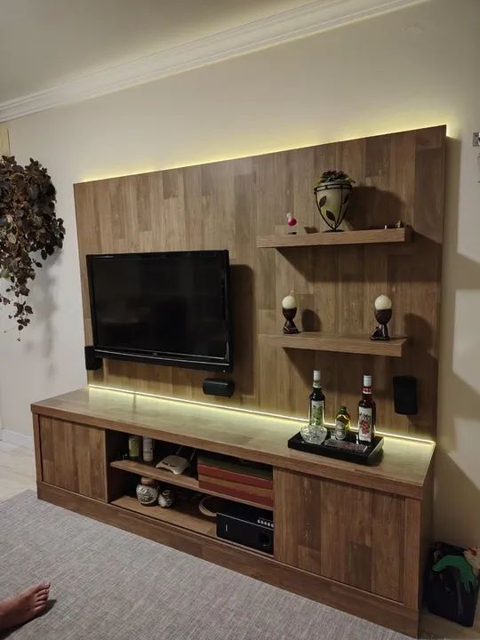 *Rack Moderno em MDP com Fita LED Neon!* - Foto 3