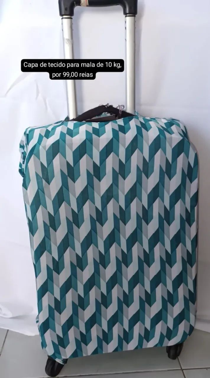 Capa de mala floral rosa 10kg - Foto 4