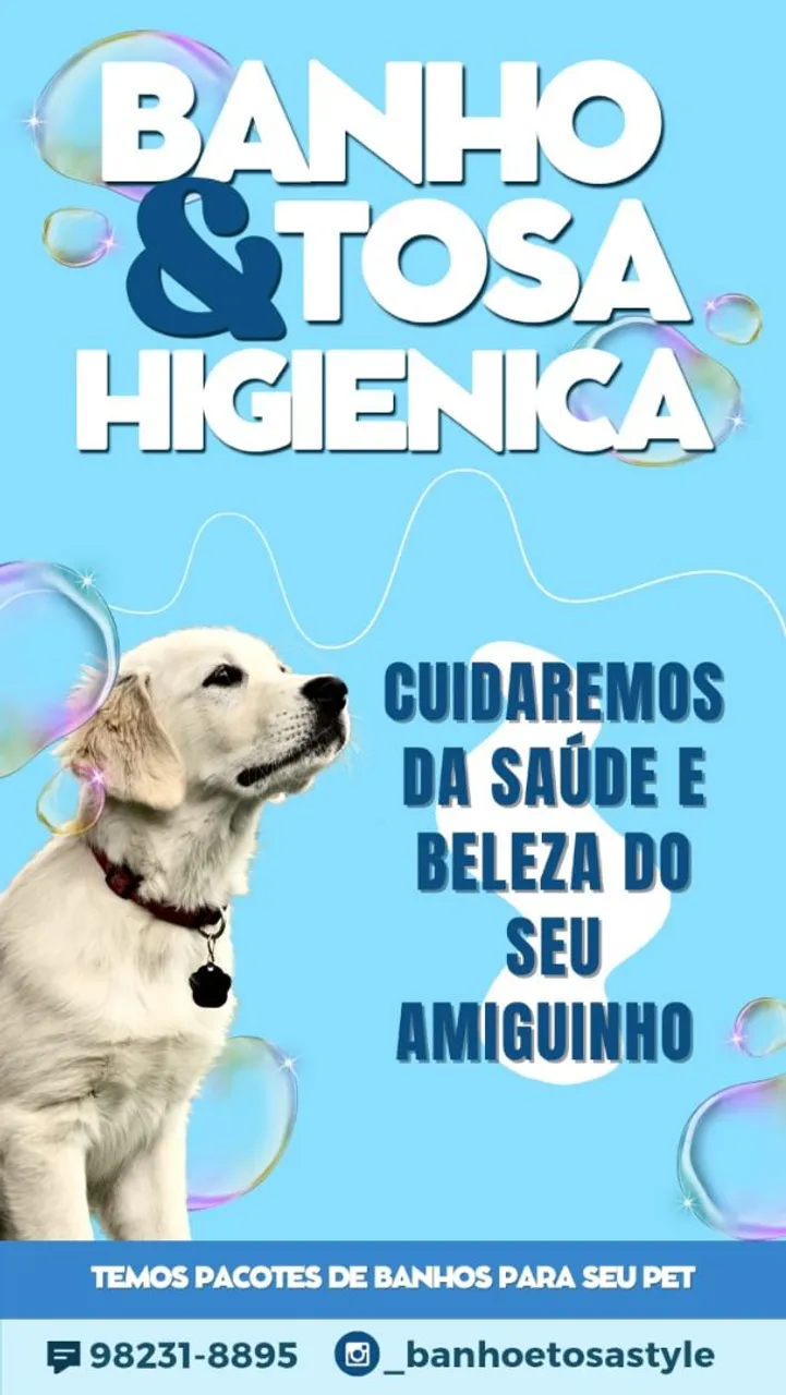 BANHO E TOSA DOMICILIAR 