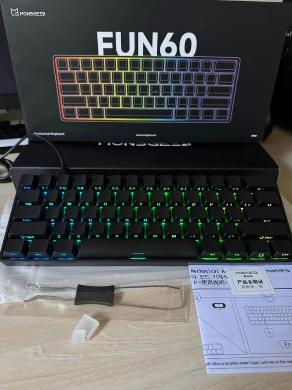 Teclado Akko Monsgeek Fun60 Pro Wired (Lacrado) - Foto 2