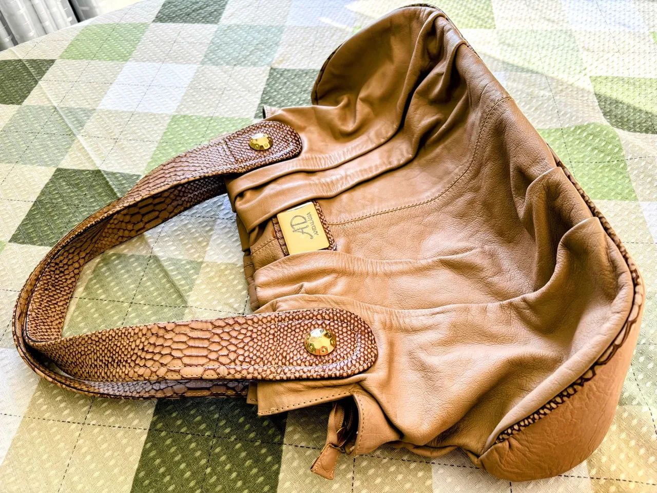 Bolsa de Ombro AD Andaluzia - Couro Legítimo - Foto 3