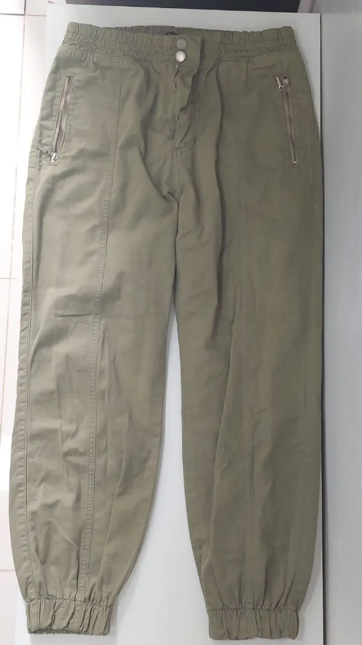 Calças Cargo Femininas Verde Militar