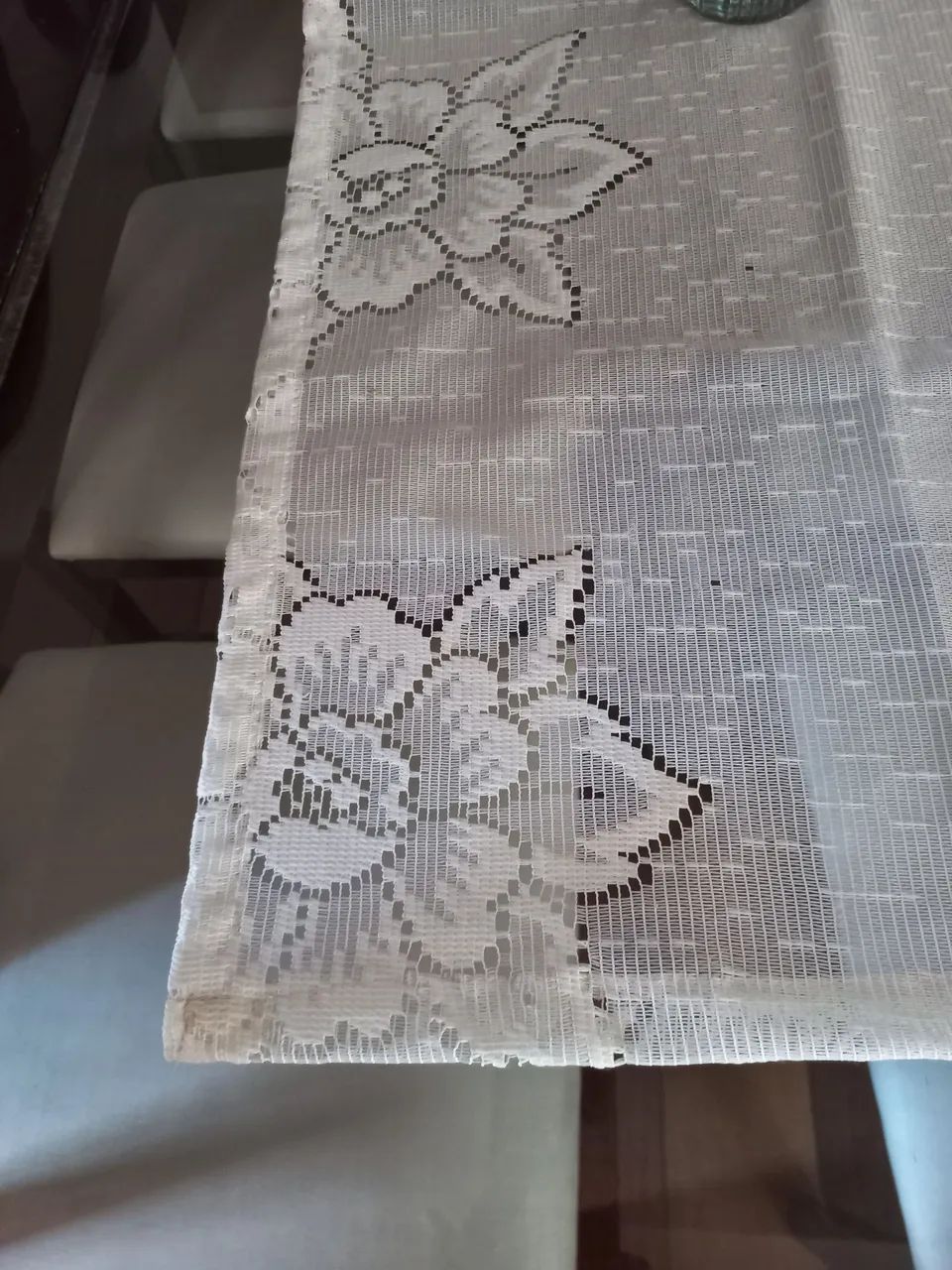 Caminho de mesa decorativa de renda - Foto 3