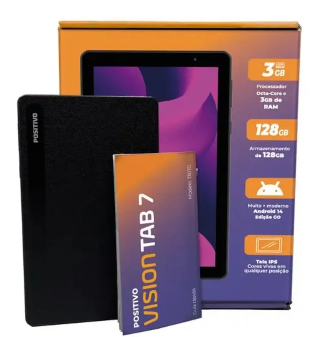 Tablet Positivo Vision TAB 7 64GB 3GB 7? Preto