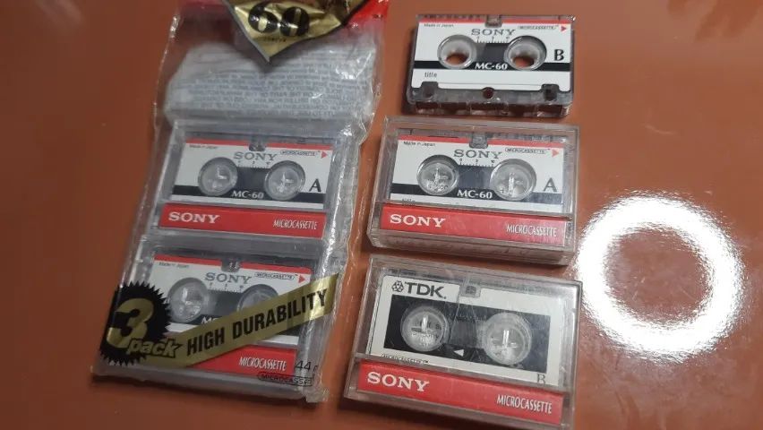 Fitas de Microcassete Sony e TDK - Foto 3