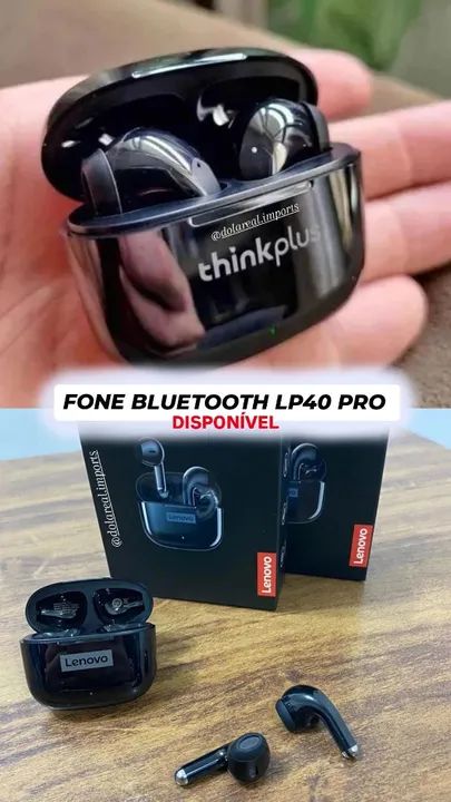 Fone Bluetooth Lenovo LP40 Pro - Novo
