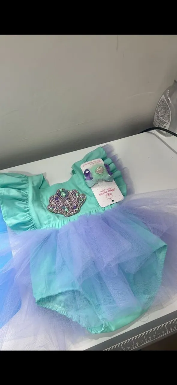 Fantasia Ariel - Roupa para Bebê