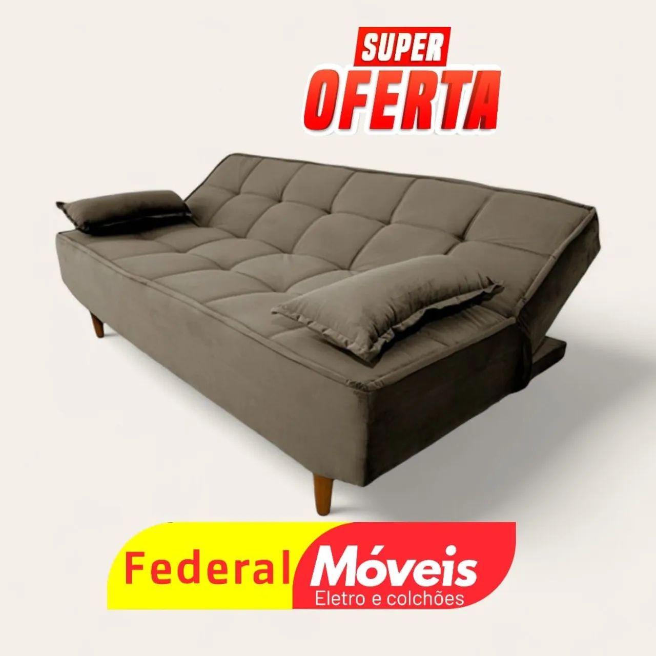 Sofá Cama Moderno 1,88m em Super Oferta!