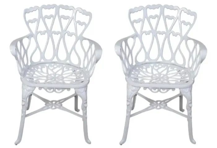 Jogo de cadeiras e mesa para jardim alumínio fundido  - Foto 3