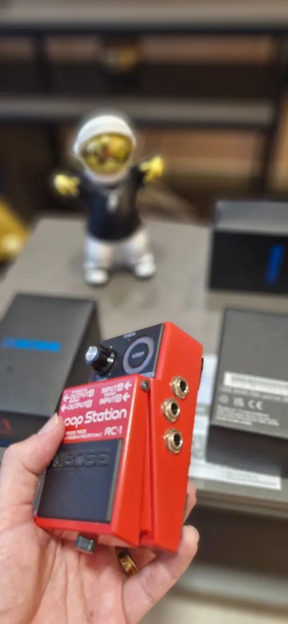 BOSS RC-1 Loop Station 可動 Pedal Loop Station para Guitarra Contrabaixo Violão Boss RC-1