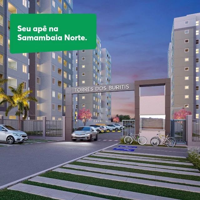 CA - Sinal R$ 1.000,00 Aptos 02 Quartos Com Varanda SAMAMBAIA