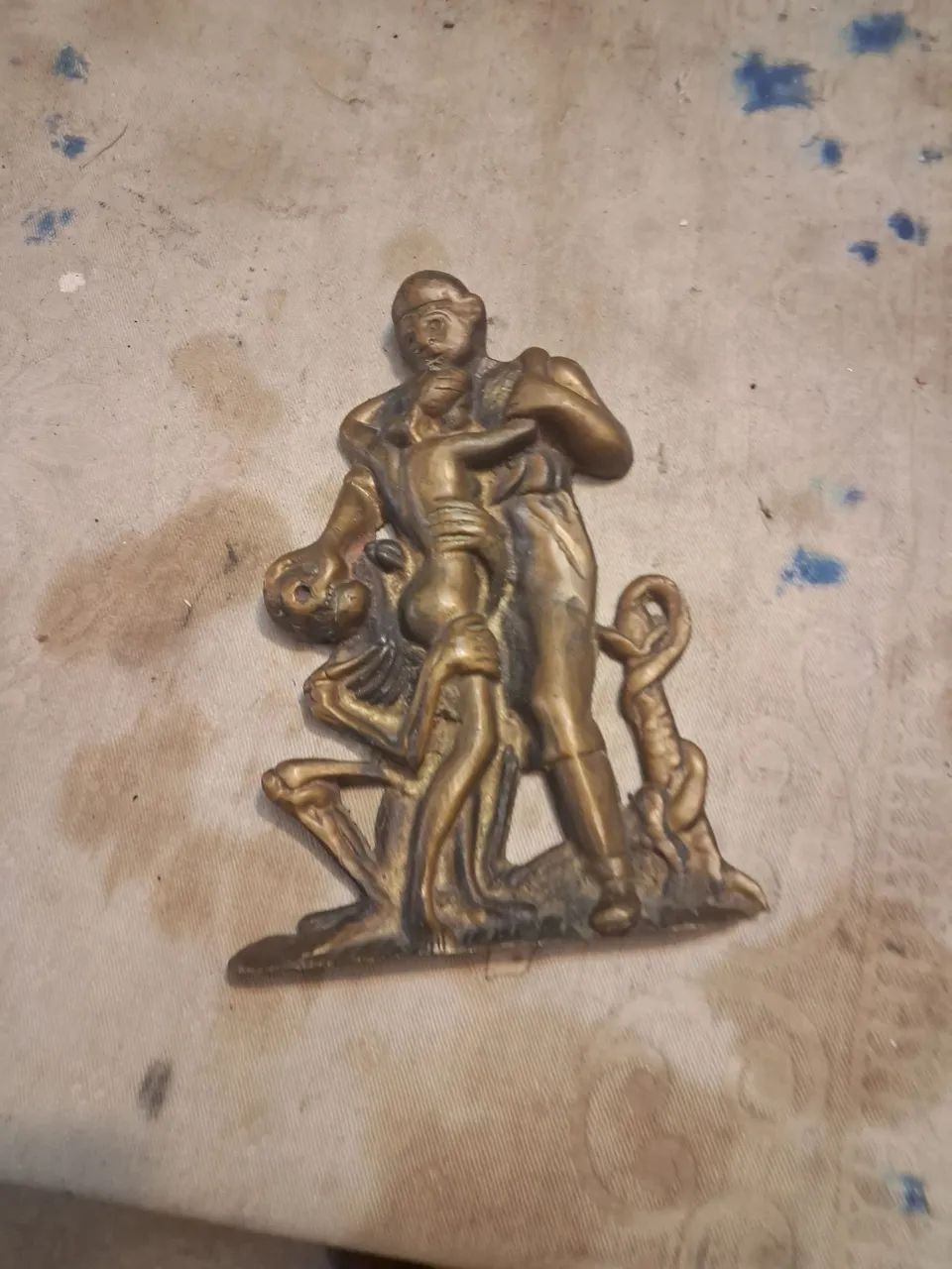 Estatueta de bronze maciço  antiguidade   - Foto 5