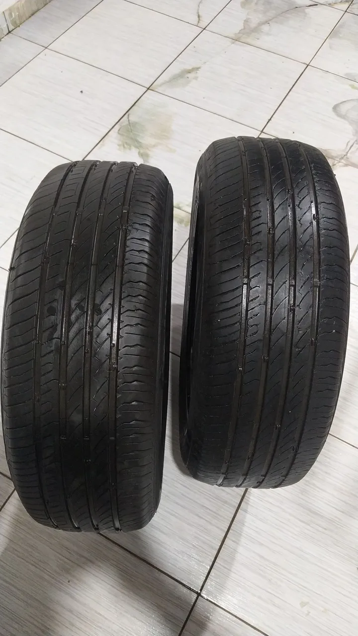 02 Pneus aro 16 205/60 para carros - Ótimo estado
