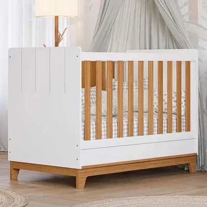 Berço vira Cama Biscoito, 100% MDF (Novo)