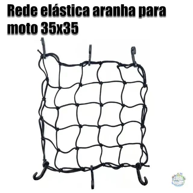 Rede elástica aranha para moto bagageiro