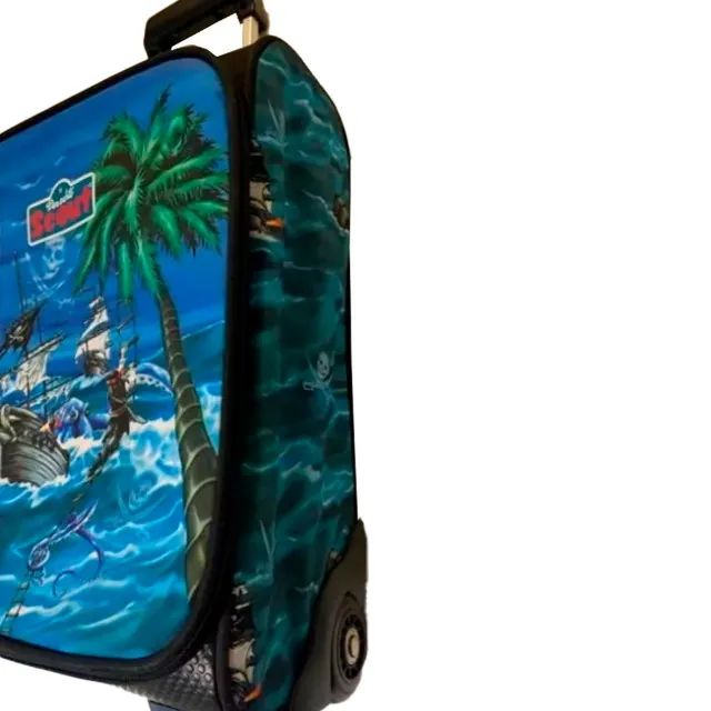 Mala De Bordo De Rodinhas Infantil Scout Alemã Novinha! - Foto 3