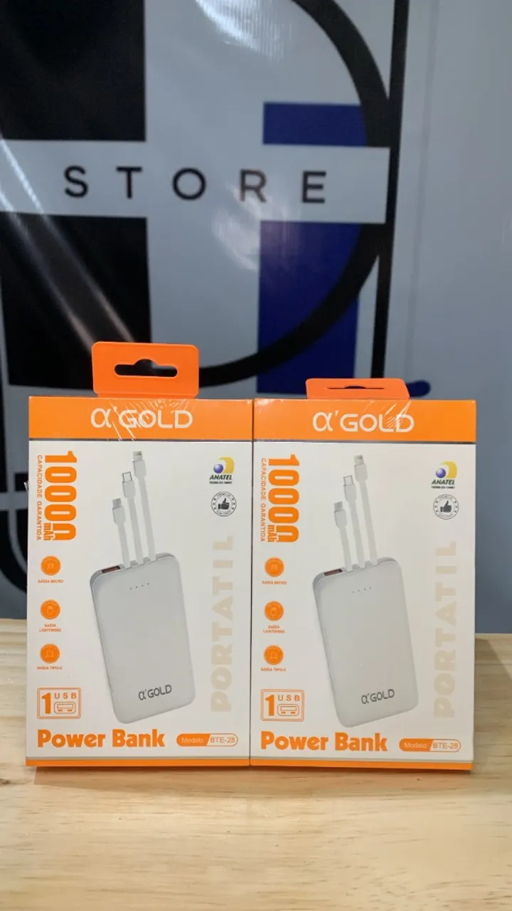 Carregador portátil 10000mAh A'gold
