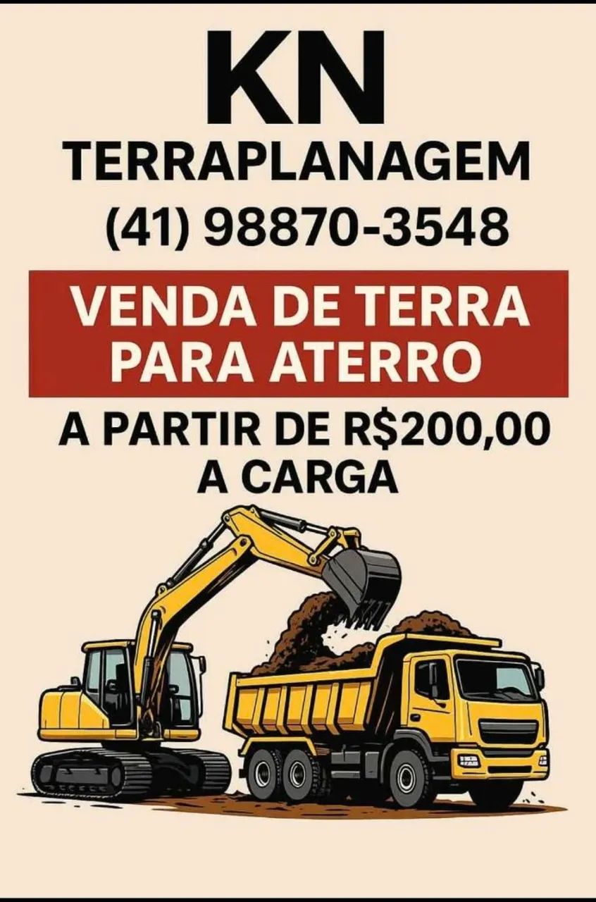 Terra para aterro PROMOÇÃO 
