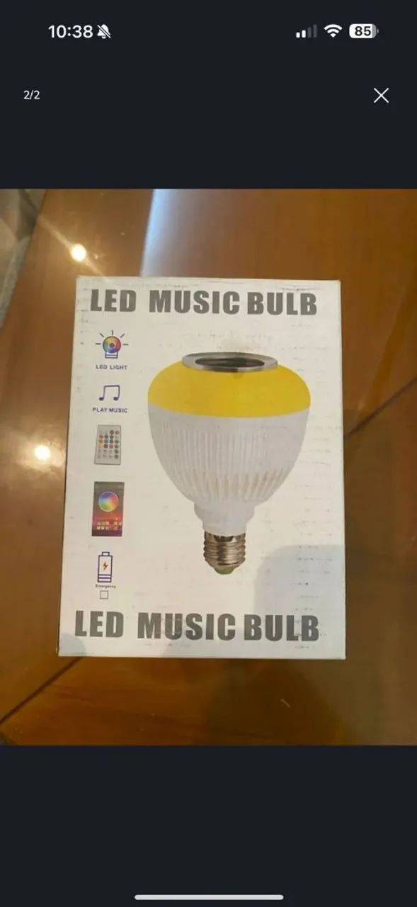 Lâmpada musical - Bluetooth 