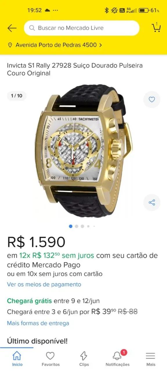 Relógio Masculino Invicta Original  - Foto 3