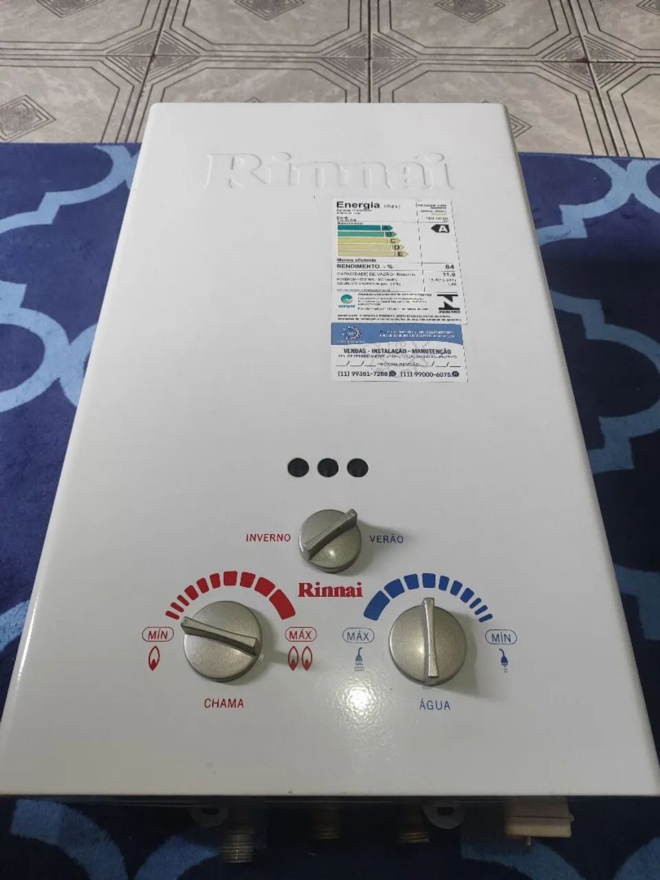 Aquecedor de água a gás Rinnai 11 Litros GN - Foto 2