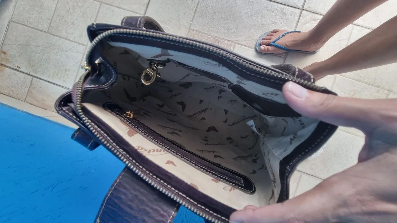 Vendo bolsa anandra de Couro - Foto 3