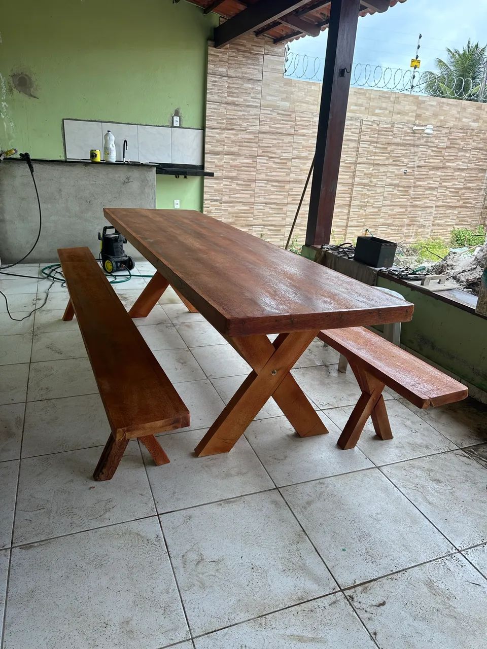 Mesa Rústica Maciça Preço Fábrica  - Foto 2