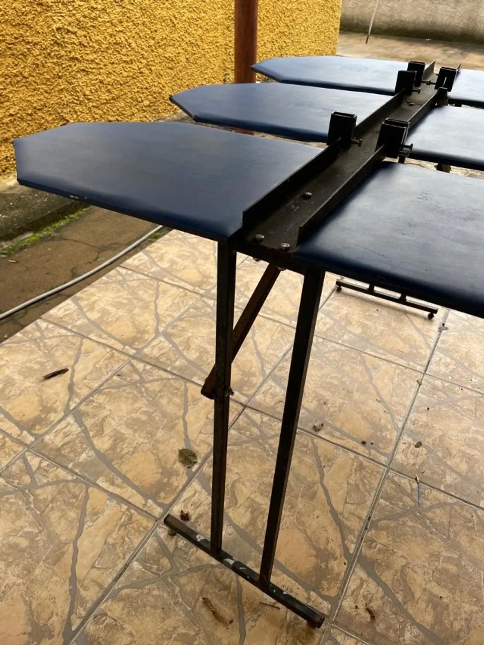 Mesa para silkscreen com seis berços de madeira - Foto 3