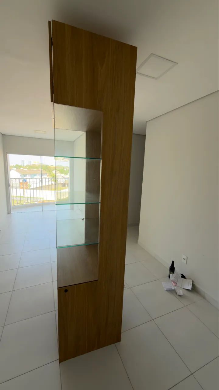 Cristaleira Planejada MDF com Vidro Temperado, Espelho e LED ? R$ 1.800 - Foto 3