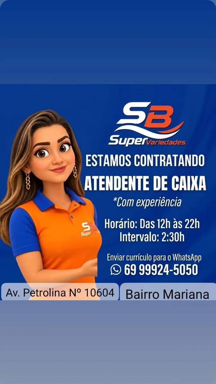 Vagas disponíveis 