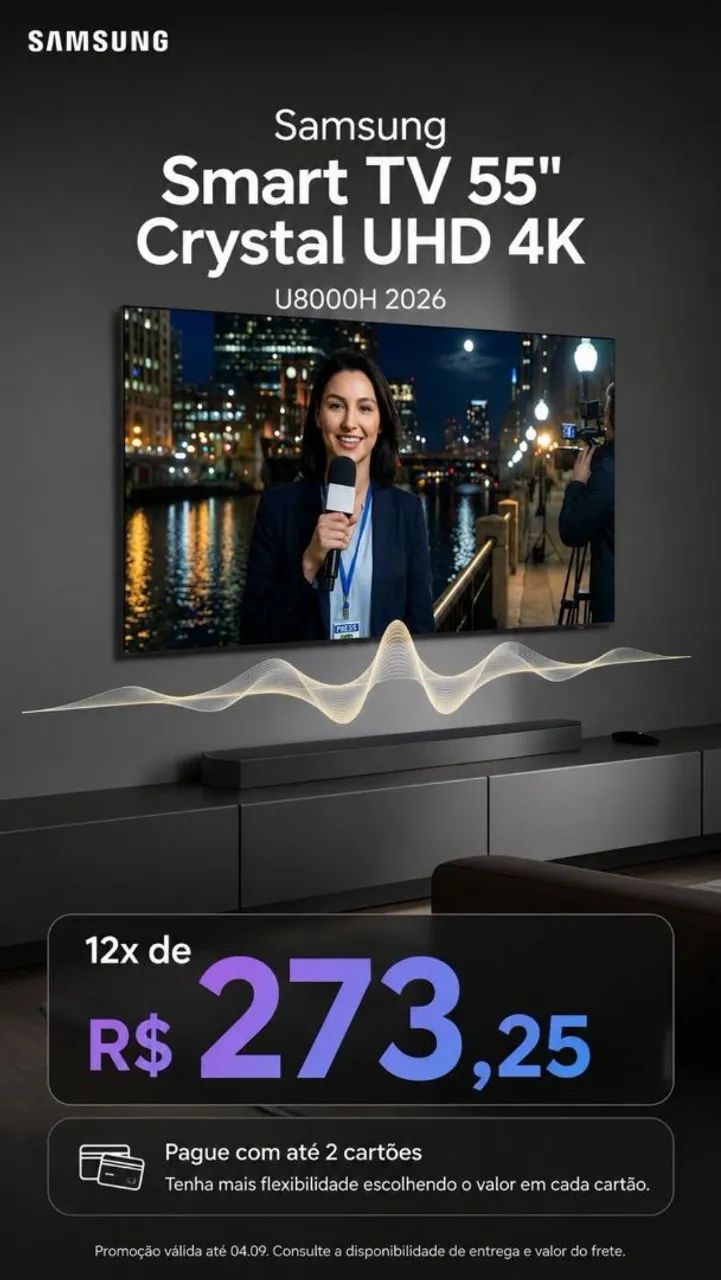 Smart TV 55" UHD 4K