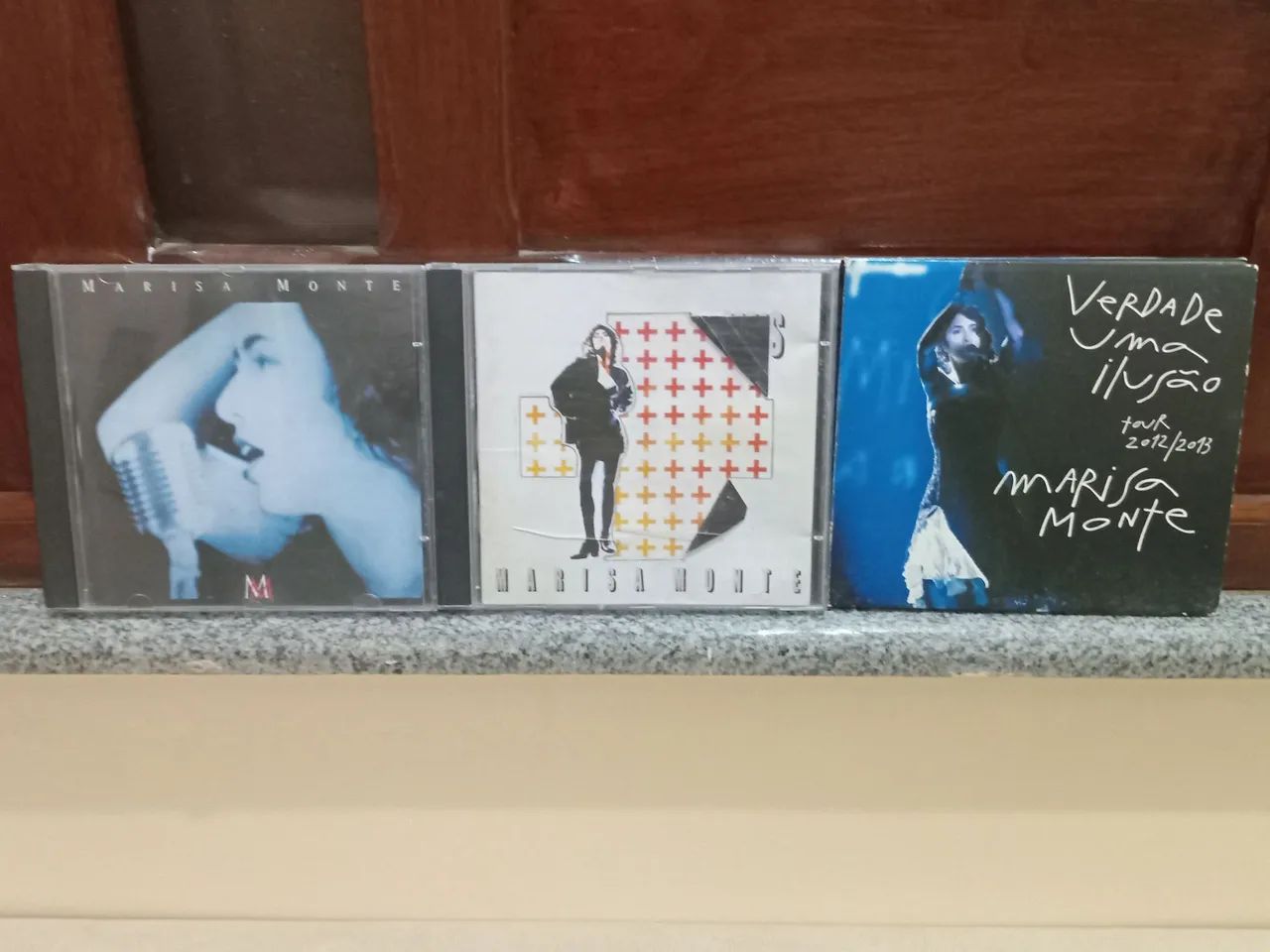 Três CDs de Marisa Monte: MM, Mais e Verdade uma ilusão. 