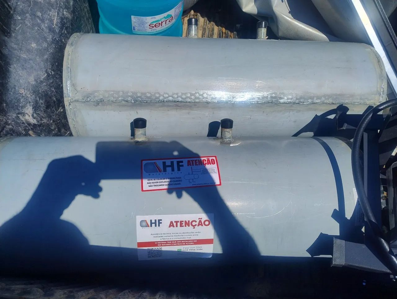 Boiler solar aquecimento de água 65 litros NOVO sem uso $150 cada