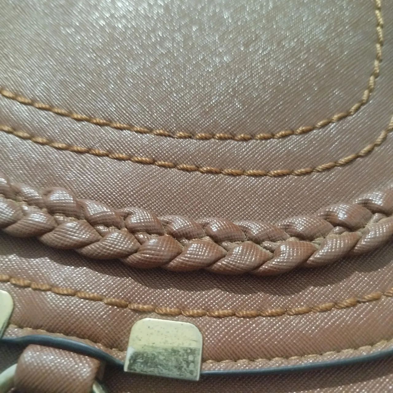 Bolsa transversal Marrom  - Foto 4