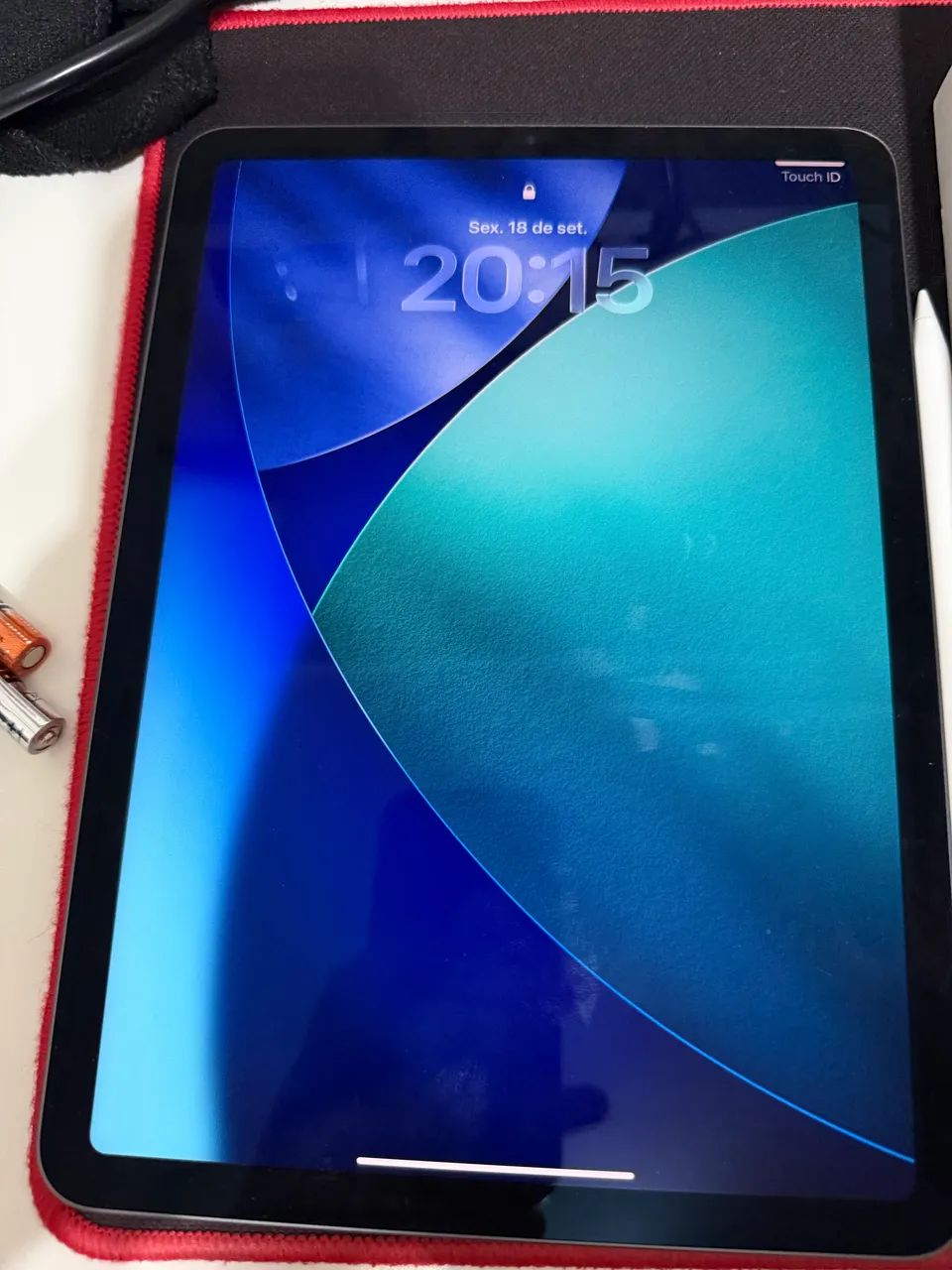 iPad Air 5a ger 64gb + Apple Pencil + capa Fólio - Foto 3