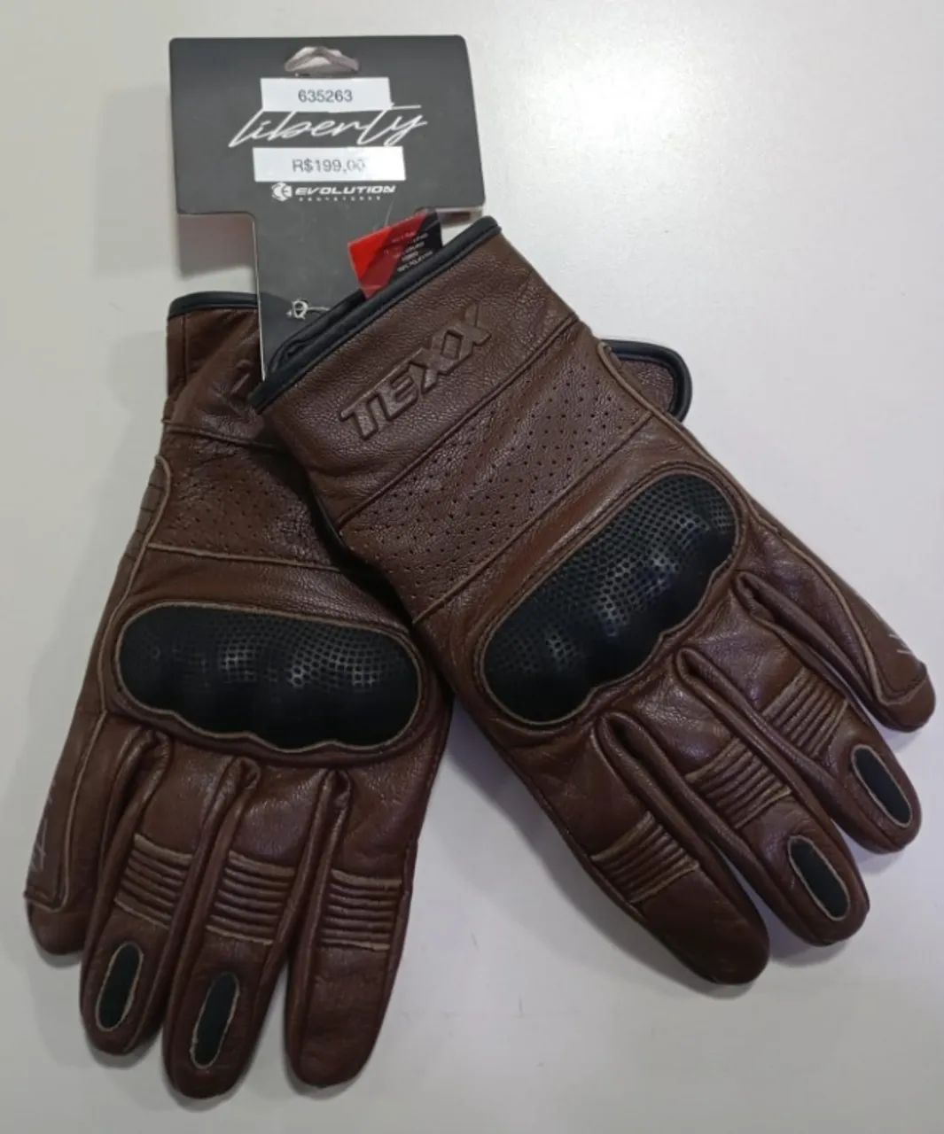 Luva Texx Liberty Marrom - Foto 3