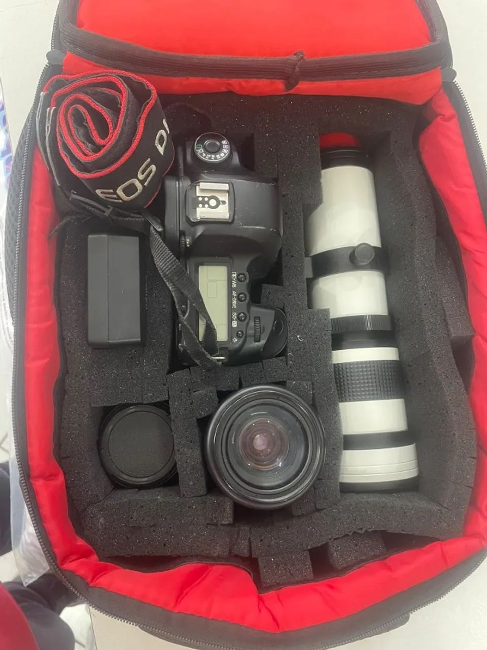 Dslr Canon Eos 5d Mark Ii + 3 Lentes E Mochila E Acessórios