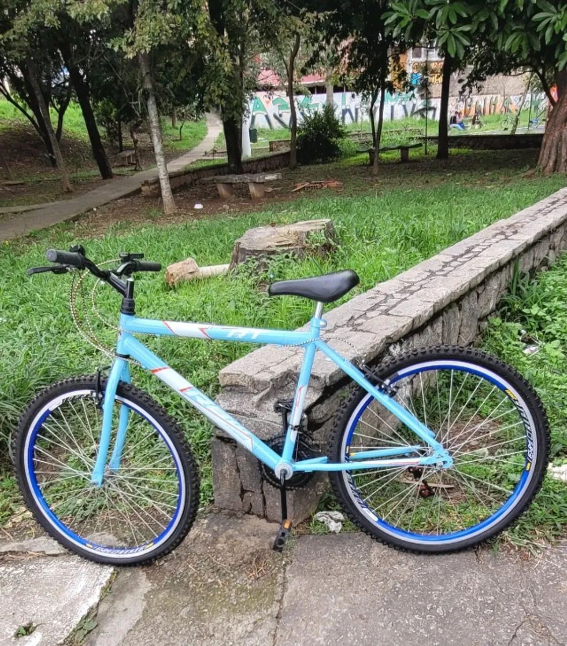 Bicicleta azul 26 aro - Foto 2