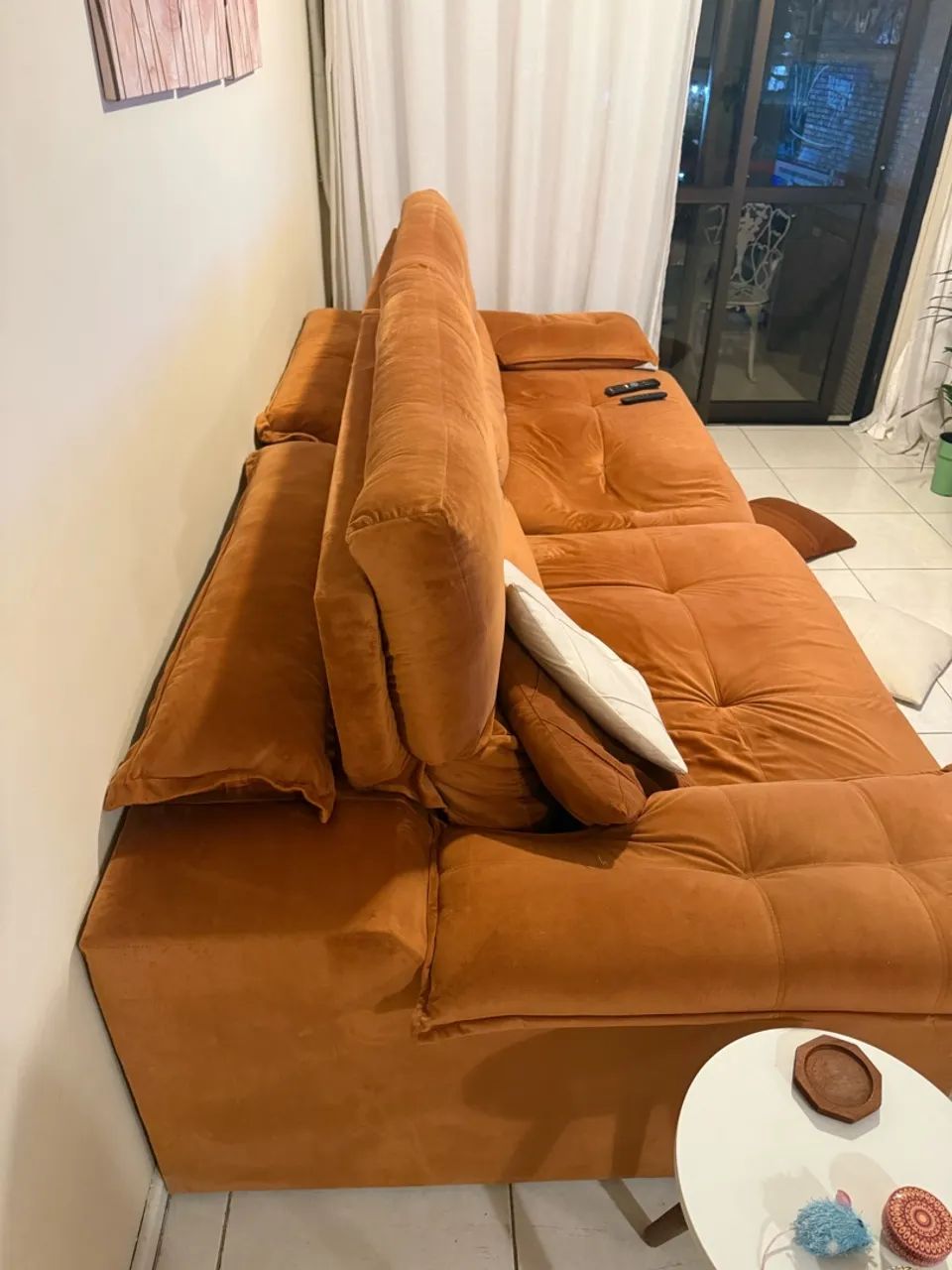 Sofá Retratil Superconfortável e Macio de Veludo - Foto 2