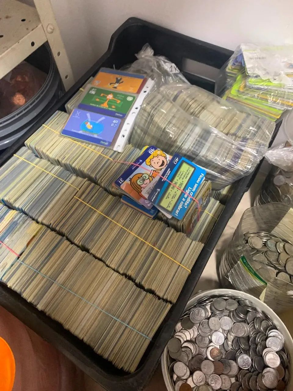 2kg de cartoes telefonicos nacionais