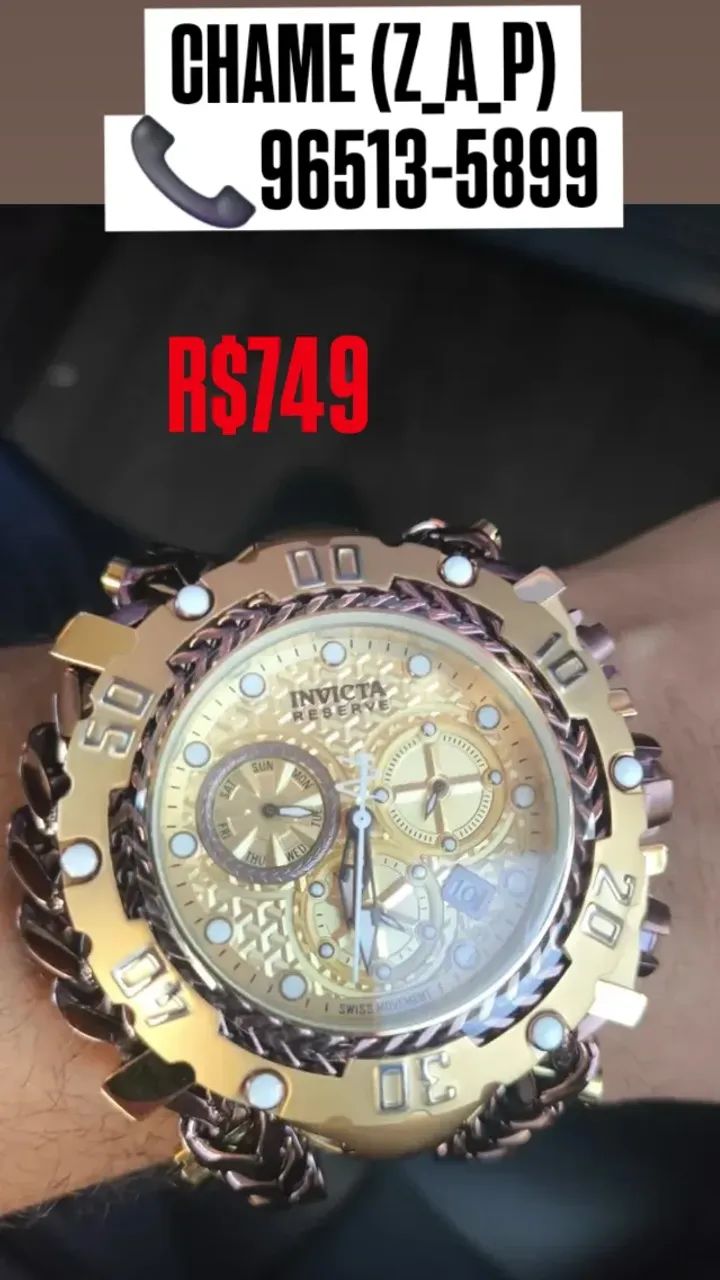 Relógio Invicta Gladiador Multifuncional Com Entrega Disponível  - Foto 3