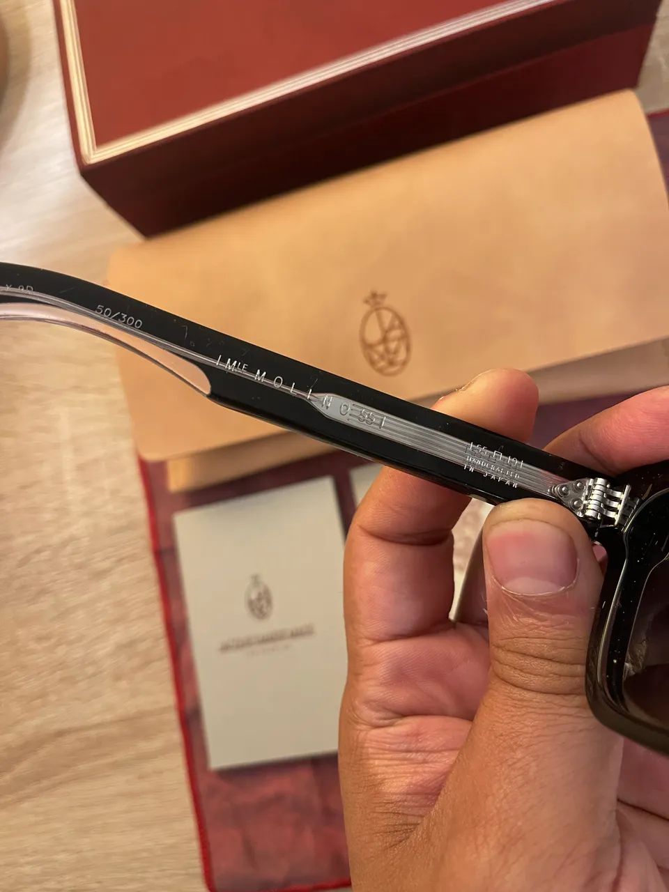 Óculos jacques marie mage original nunca usado preto com numeração  - Foto 2