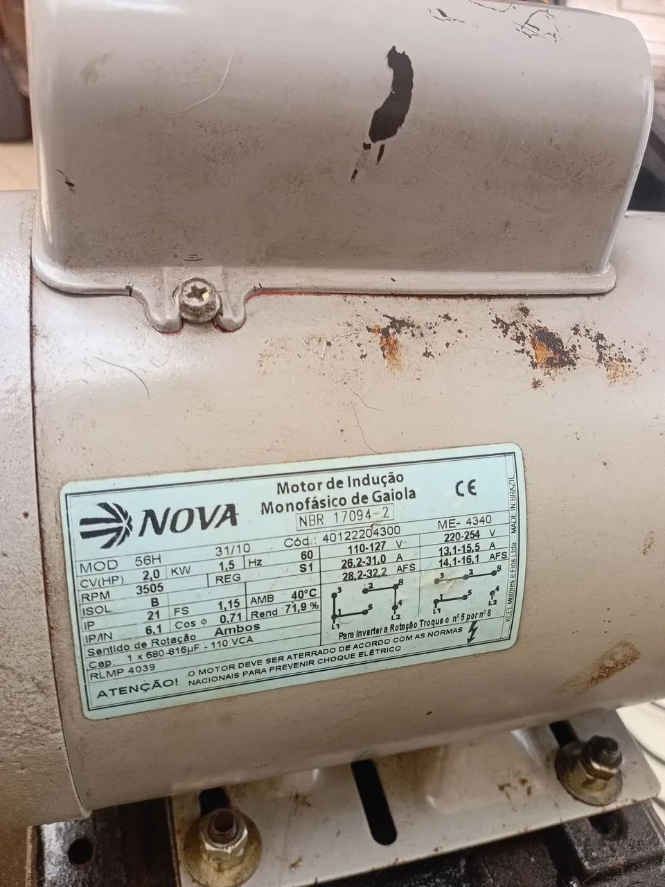 Compressor schulz 250L R$ 1750 - Foto 5